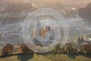 Saschiz fortified church. Romania