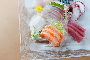 Sashimi dish