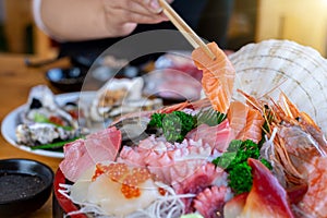 Sashimi salmon food japan that is delicious