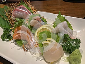 Sashimi set.