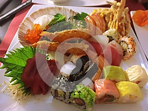 Sashimi, Sushi, sushi roll, Mixed sushi, japans food