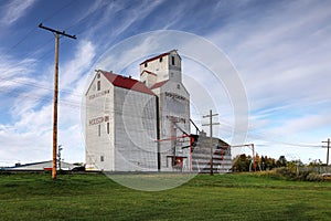 Saskatchewan, Canada prairie grain elevator