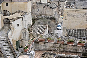 Sassi di Matera in the region of Basilicata Matera, Italy