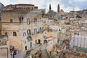 The Sassi of matera, ancient town, matera landscape