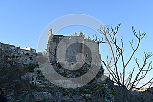 View of the old city of Matera, also known as 