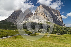 Sassolungo from Passo Sella