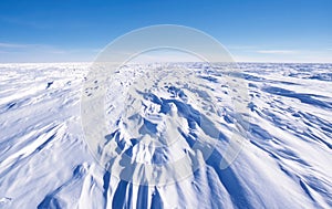 Sastrugi on the Antarctic Polar Plateau photo