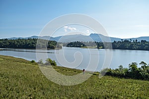 Sasumua dam at Ragia Forest , Aberdare Ranges, Kenya