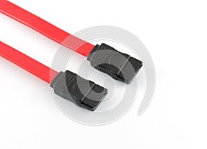 Sata cable white background