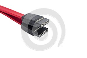 Sata cable on a white background