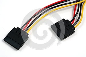 SATA power cables horizontal photo