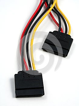 SATA power cables horizontal