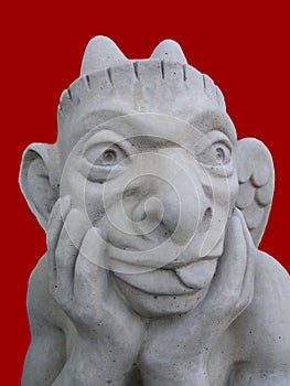 Satan statue. Devil statue