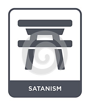 satanism icon in trendy design style. satanism icon isolated on white background. satanism vector icon simple and modern flat photo
