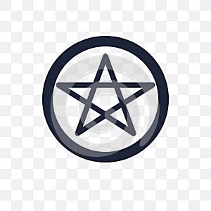 Satanism transparent icon. Satanism symbol design from Religion photo