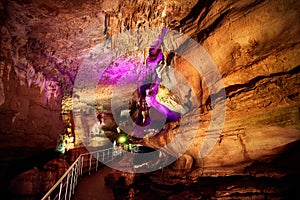 Sataplia Underground Cave near Kutaisi in Georgia