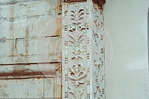 Satar arch stone in the old building photo