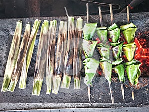 Satar and brains are popular side dishes on the east coast of Malaysia photo