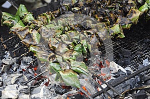 Satar or sata is an exotic food very popular in peninsular Malaysia. photo