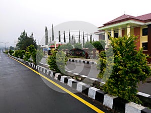 Satar Tacik Street in Ruteng, City, Flores, NTT, Indonesia