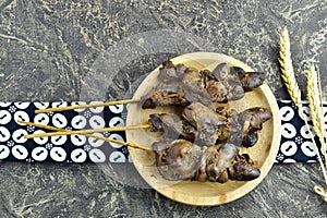 Satay Bacem is a traditional food, originating from Java, Indonesia.
