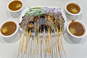 Satay with Pineapple Peanut Sauce Gravy