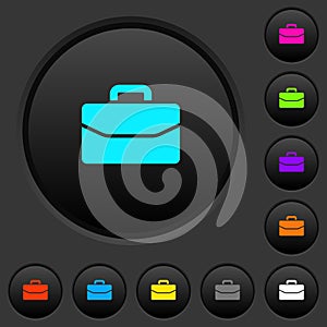 Satchel dark push buttons with color icons