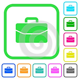 Satchel vivid colored flat icons