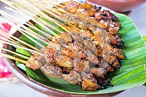 Sate kambing,Indonesian lamb satay photo