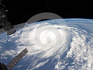 Satellites orbiting earth photo