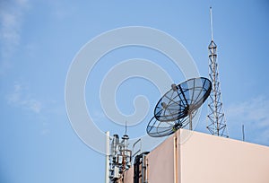 Satellite and antenna