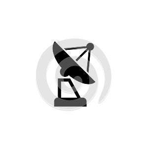 Satellite Antenna Flat Vector Icon