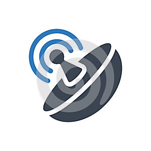 Satellite antenna icon