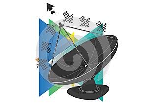 Satellite antenna icon