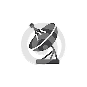 Satellite antenna vector icon