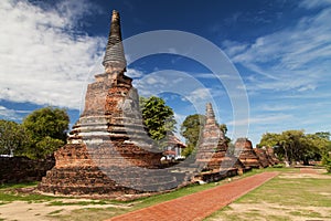 Satellite Chedis at Wat Phra Si Sanphet