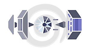 Satellite Communication and Space Technology, Global Connectivity, vector design Generative AI