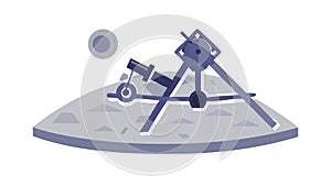 Satellite communication system, global connectivity, advanced technology, vector design Generative AI