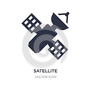 satellite connection icon on white background. Simple element illustration from Technology concept