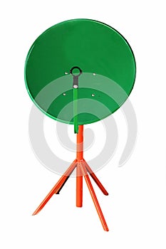 Satellite dish antenna isolated