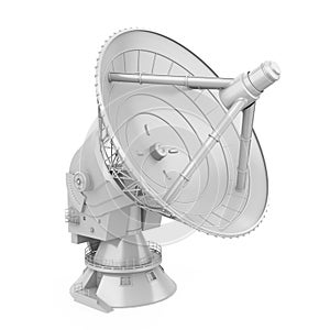 Satellite Dish Antenna Isolated