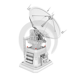 Satellite Dish Antenna Isolated