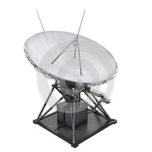 Satellite Dish Antenna Isolated