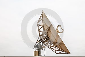 Satellite dish communications view