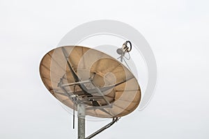 Satellite dish communications view