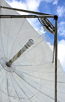 Satellite dish electronic broadcasting