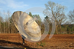 Satellite Dish in Field