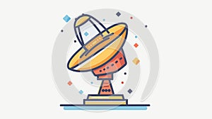 Satellite Dish Icon for Effective Communication Technology Solutions