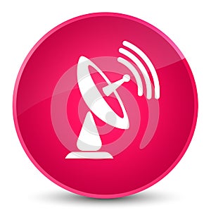Satellite dish icon elegant pink round button