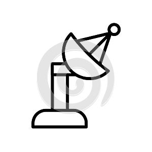 Satellite dish icon isolated on white background